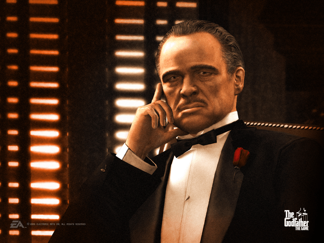 The Godfather title screen for Xbox